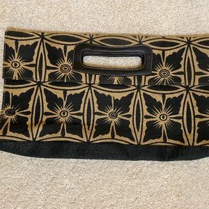 Black and Tan clutch
